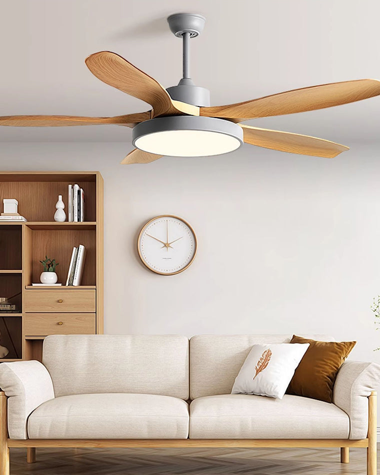 WOMO 5-Blatt-Modern-Deckenventilator-Leuchte-WM5129