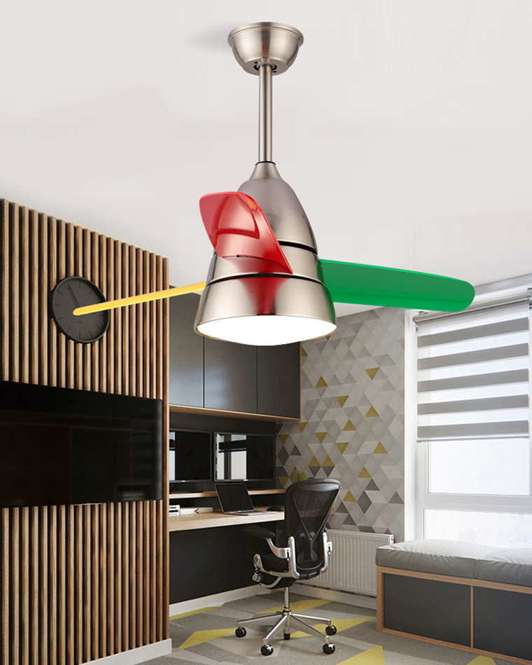 WOMO 3-Blatt-Deckenventilator mit konischer Form und Lampe - WM5099