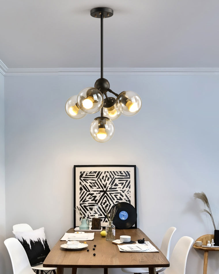 WOMO Sputnik Kronleuchter Wohnzimmer Modern Glas-WM2704