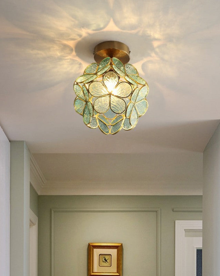 WOMO Tiffany Ceiling Lamp Floral-WM1128