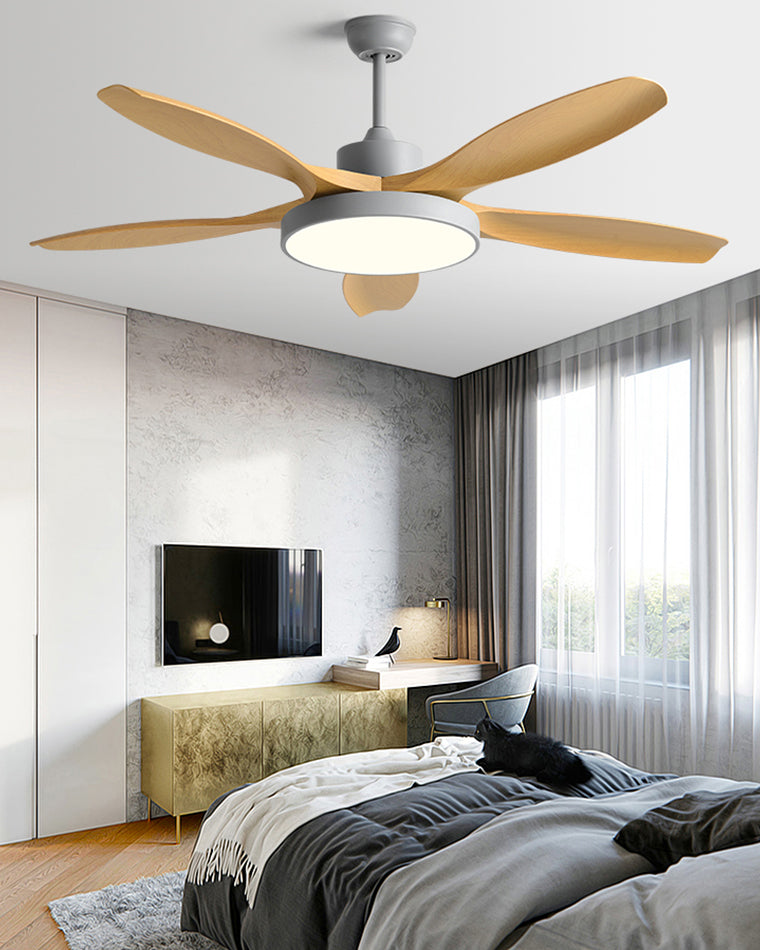 WOMO 5-Blatt-Modern-Deckenventilator-Leuchte-WM5129