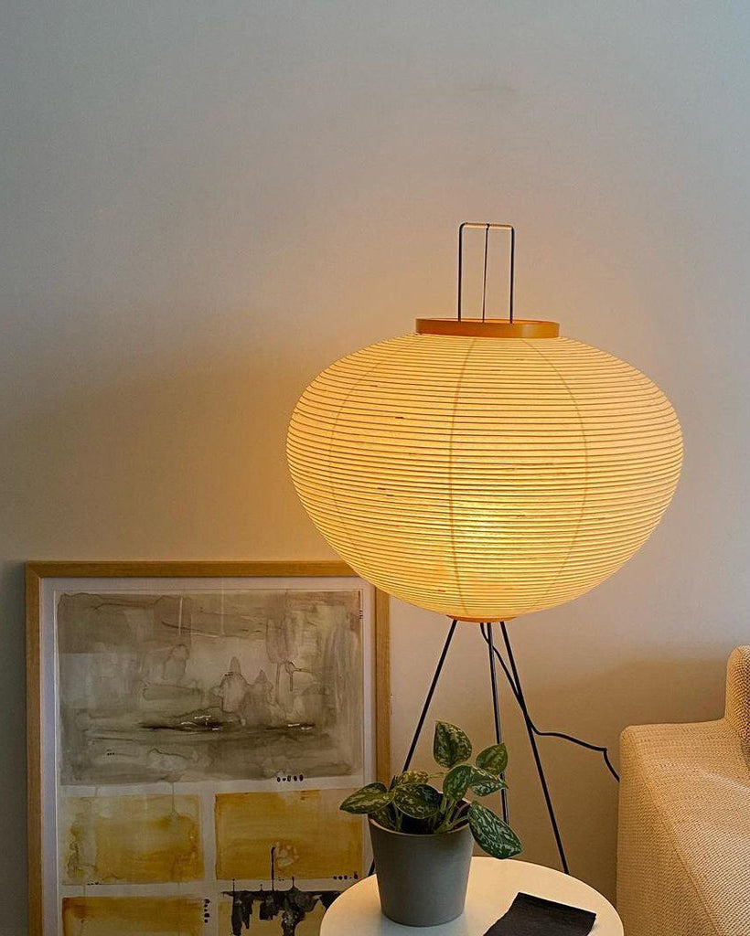 WOMO Laterne Dreibein Stoff Stehlampe-WM7090