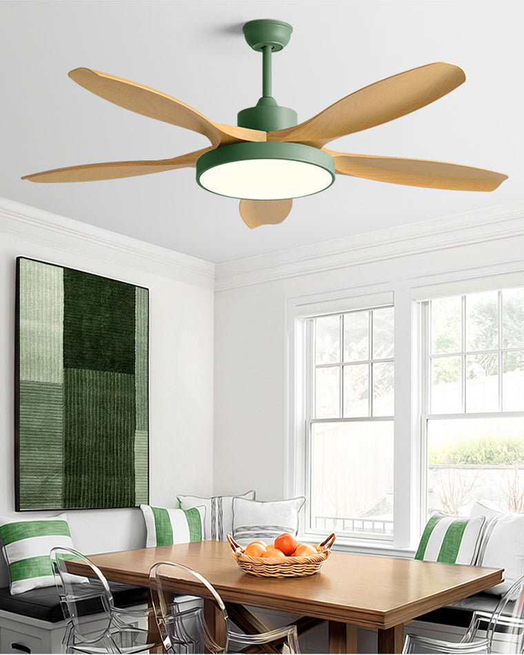 WOMO 5-Blatt-Modern-Deckenventilator-Leuchte-WM5129