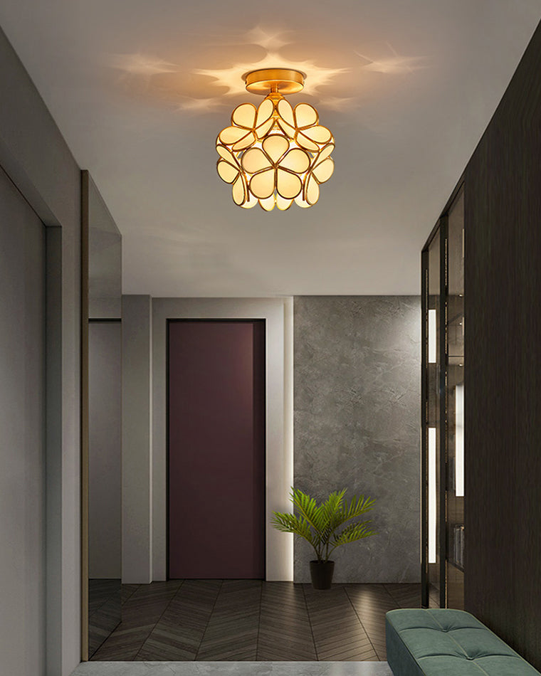WOMO Tiffany Ceiling Lamp Floral-WM1128