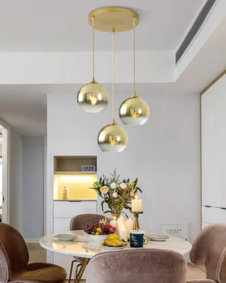 Suspension WOMO avec boule en verre coloré WM2500