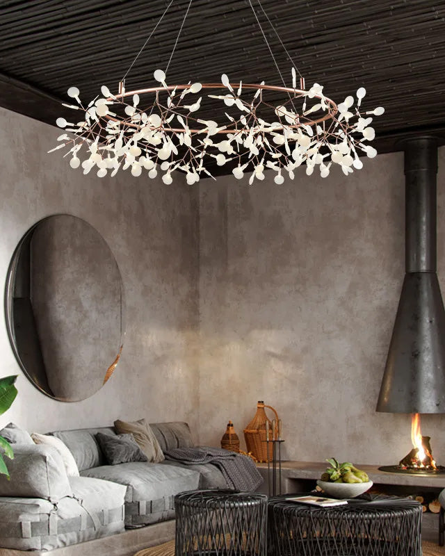 WOMO Design Kronleuchter Rund Wohnzimmer-WM2435
