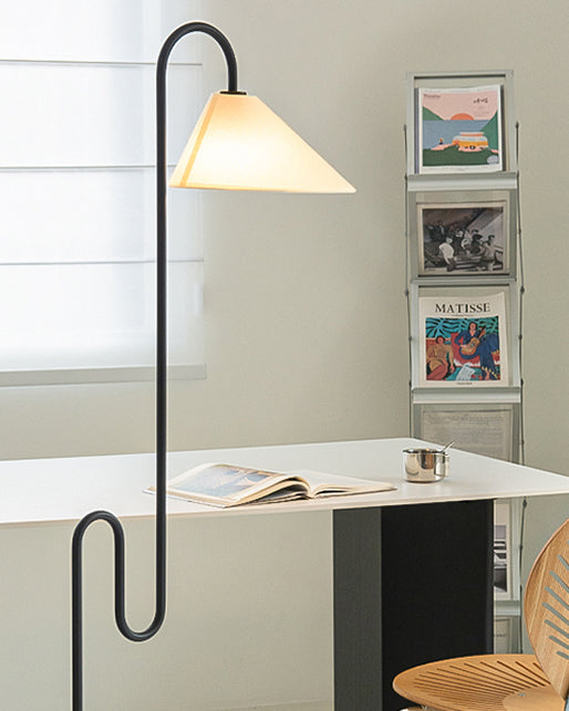 WOMO Stoff-Schwanenhals-Stehlampe-WM7096