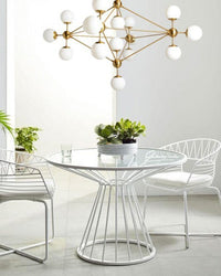 WOMO Sputnik Kronleuchter Wohnzimmer Modern Glas-WM2704