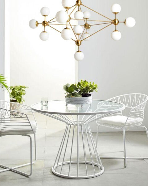 WOMO Sputnik Kronleuchter Wohnzimmer Modern Glas-WM2704