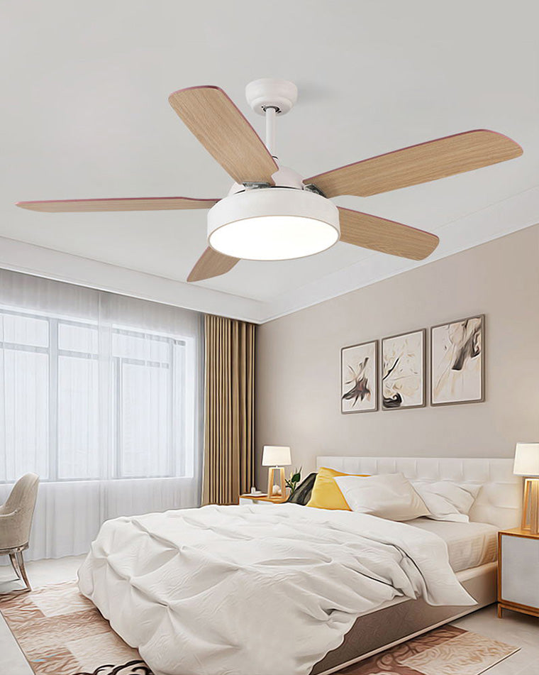 WOMO 5-Blatt-Deckenventilator mit Lampe - WM5101