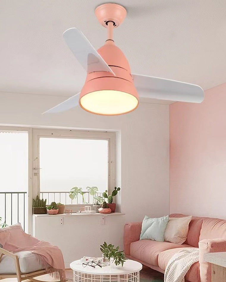 WOMO 3-Blatt-Deckenventilator mit konischer Form und Lampe - WM5099