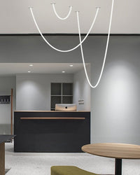Lustre LED simple WOMO pour plafonds hauts - WM2312