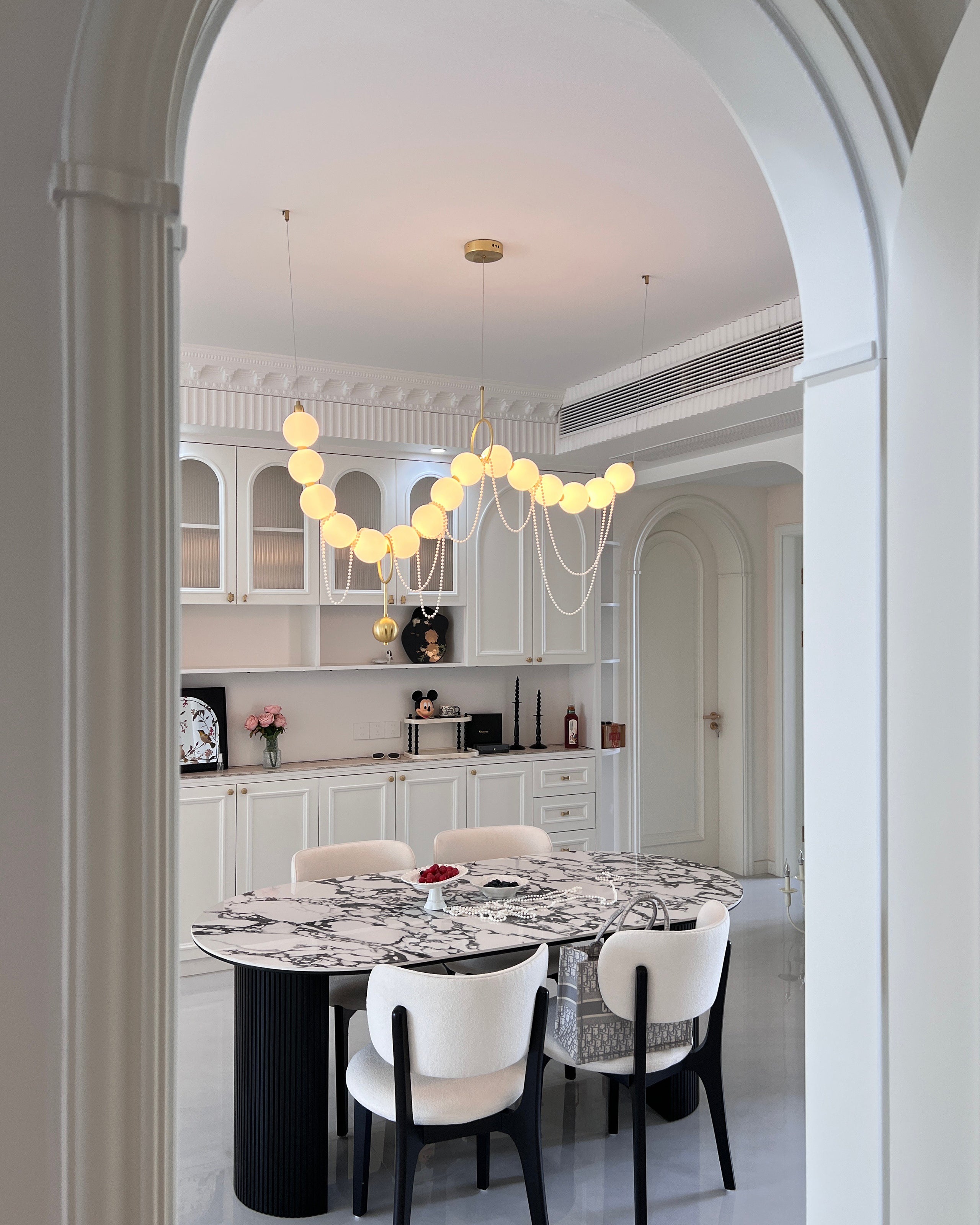 Lustre perlé WOMO pour salle à manger - WM2102a