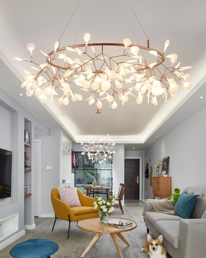 WOMO Design Kronleuchter Rund Wohnzimmer-WM2435