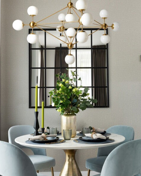 WOMO Sputnik Kronleuchter Wohnzimmer Modern Glas-WM2704