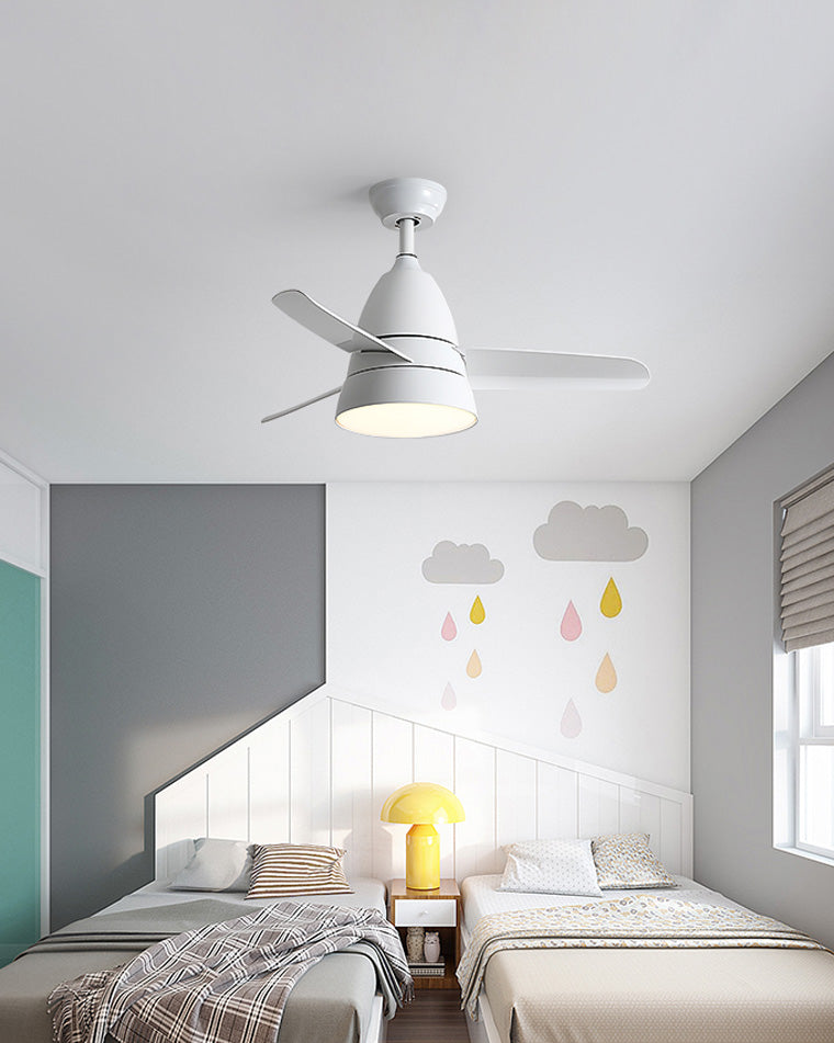 WOMO 3-Blatt-Deckenventilator mit konischer Form und Lampe - WM5099
