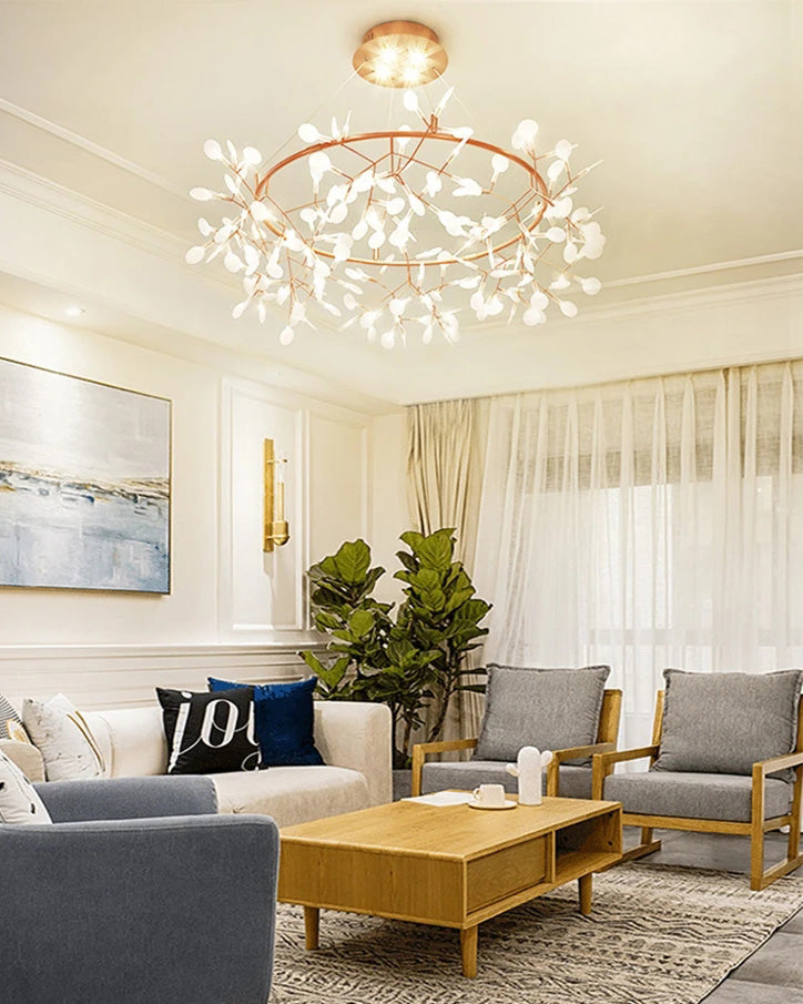 WOMO Design Kronleuchter Rund Wohnzimmer-WM2435