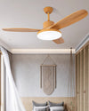 WOMO Deckenventilatorlampe mit 3 Holzflügeln-WM5090 thumbnail