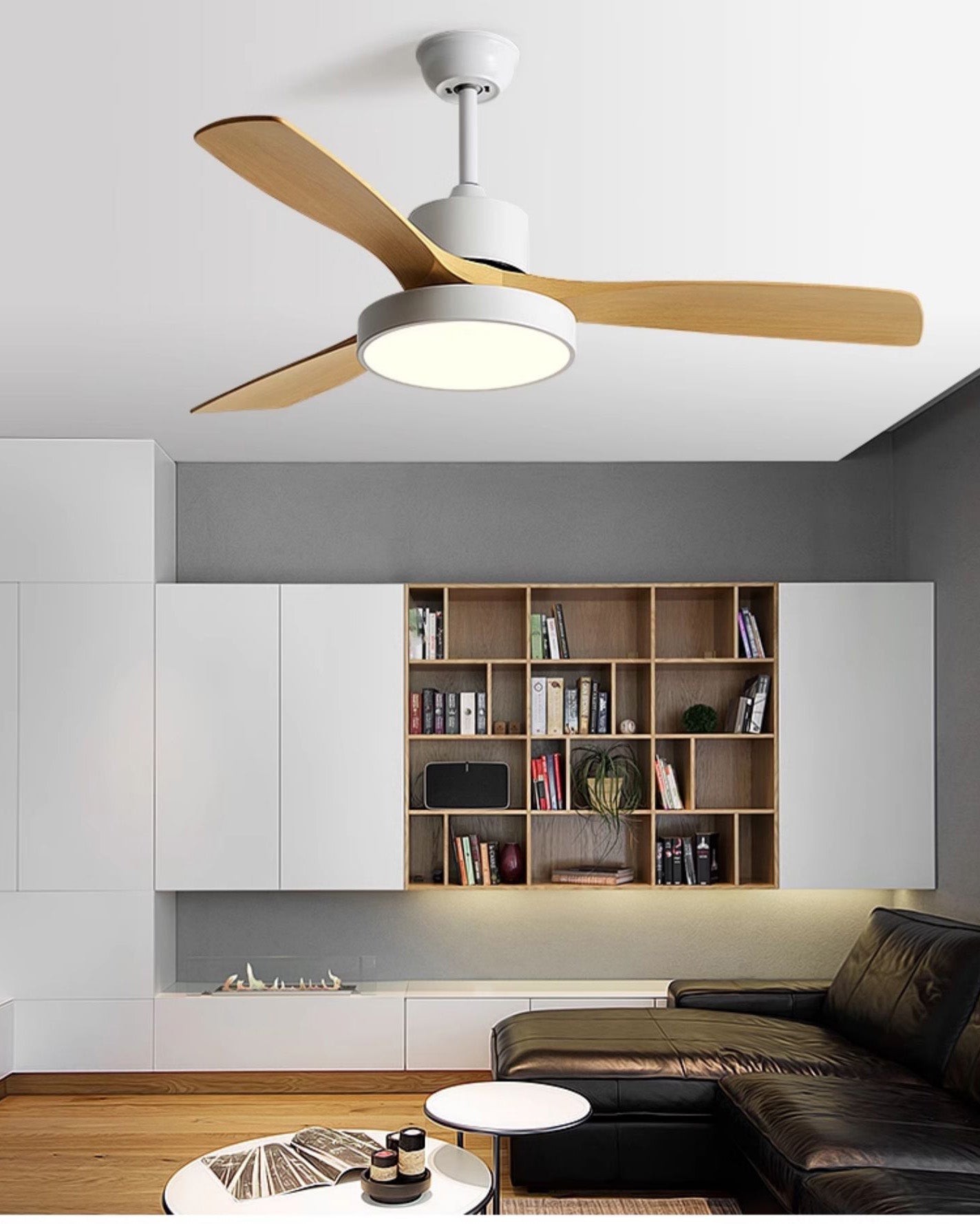 WOMO 3-Blatt-Modern-Deckenventilatorlampe-WM5123