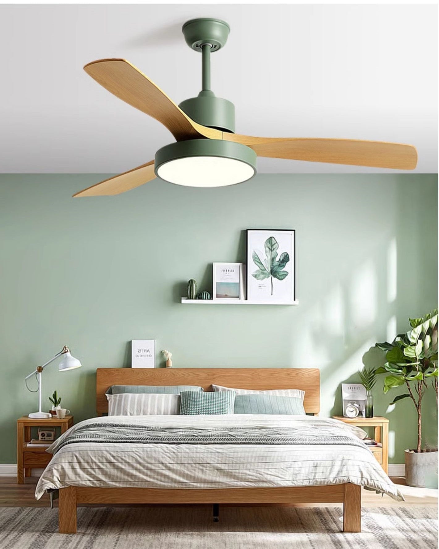 WOMO 3-Blatt-Modern-Deckenventilatorlampe-WM5123