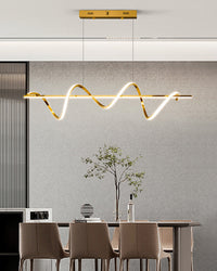 WOMO Lustre en métal doré Cuisine Simple-WM2723
