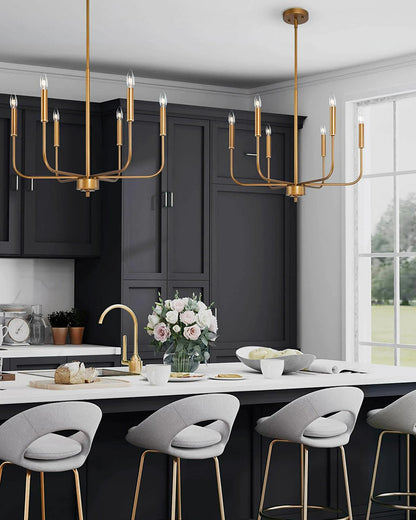 WOMO Gold Candlestick Chandelier-WM2509