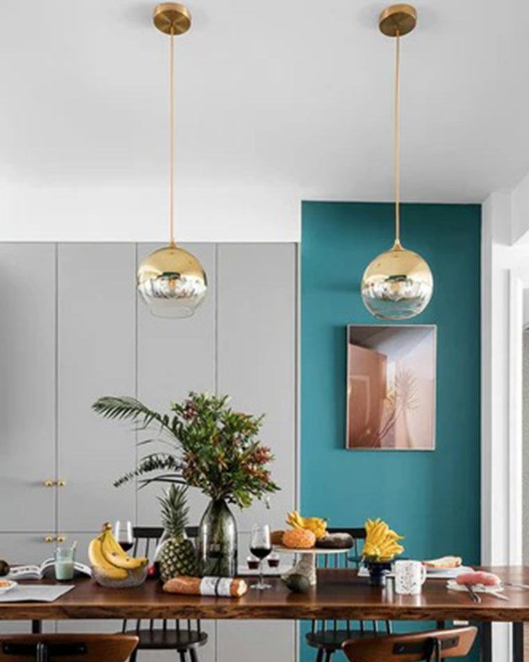 Suspension WOMO avec boule en verre coloré WM2500