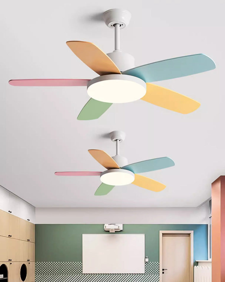 WOMO 5-Klingen Scandi Deckenventilator Lampe-WM5089
