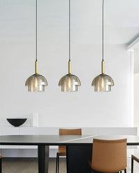 WOMO Glass Bell Pendant Light-WM2789