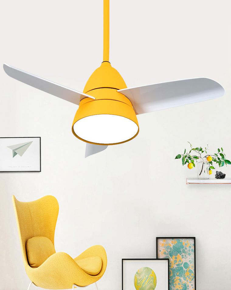 WOMO 3-Blatt-Deckenventilator mit konischer Form und Lampe - WM5099