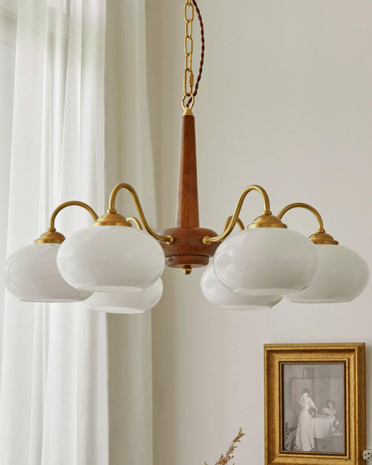 WOMO Schlafzimmer Kronleuchter Vintage Glas-WM2303