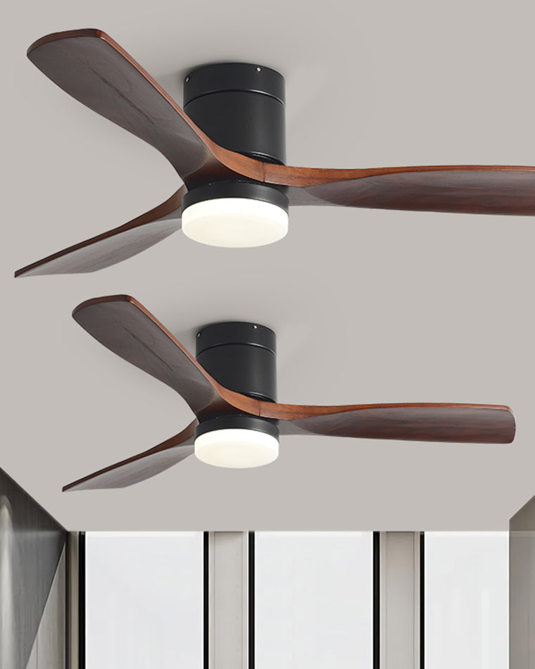WOMO 3-Blatt-Holzflügel-Deckenventilatorlampe WM5116