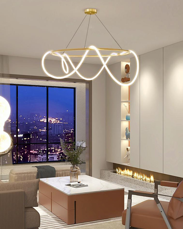 WOMO Rope Led Round Chandelier-WM2059b