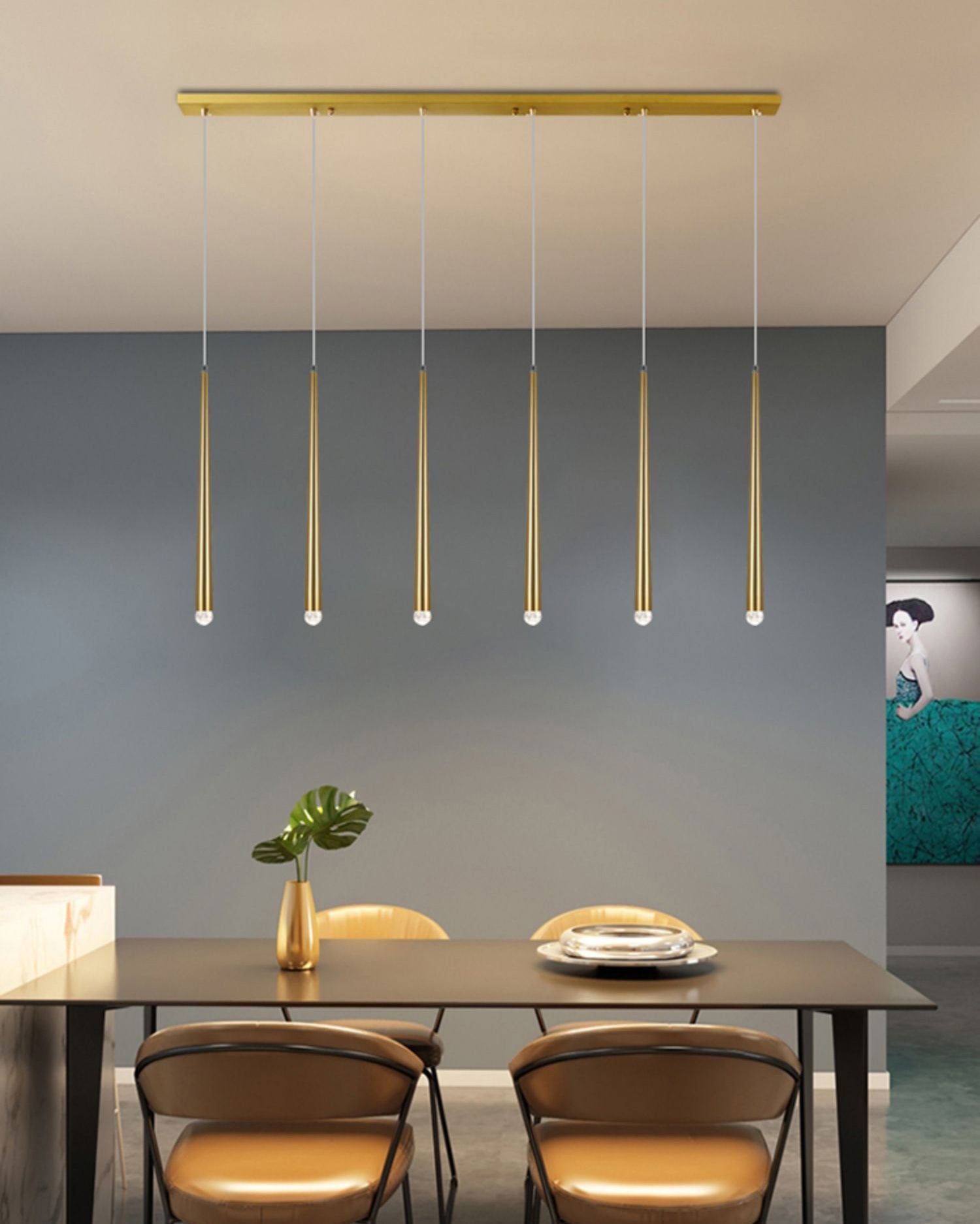 Lustre linéaire à tubes WOMO - WM2909
