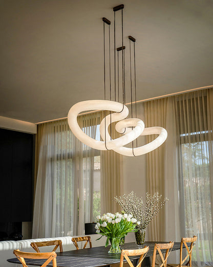 WOMO Infinity Large Alabaster Chandelier-WM2883