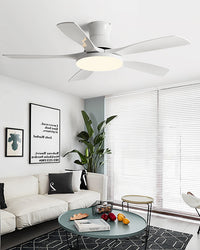 Plafonnier ventilateur 5 pales WOMO, moderne-WM5126