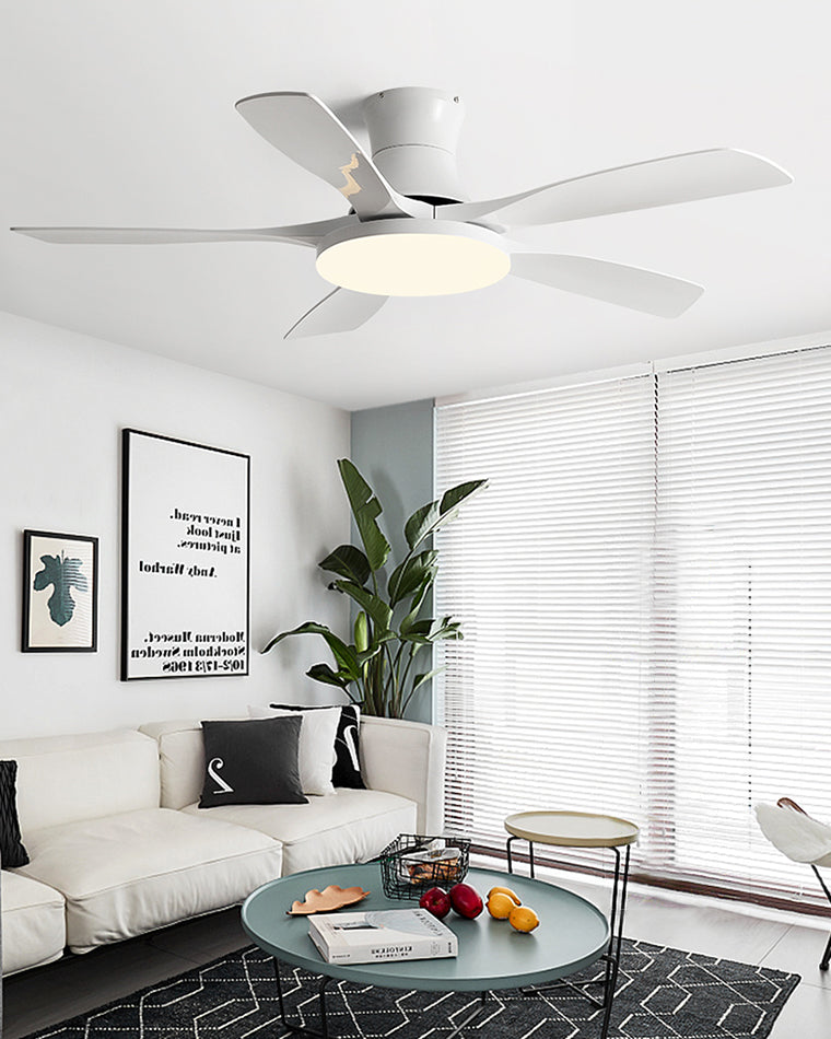 WOMO 5-Blatt-Deckenventilatorlampe, modern-WM5126