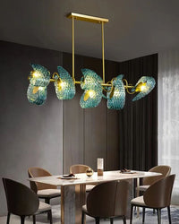 WOMO Peacock Blue Linear Chandelier - WM2213c
