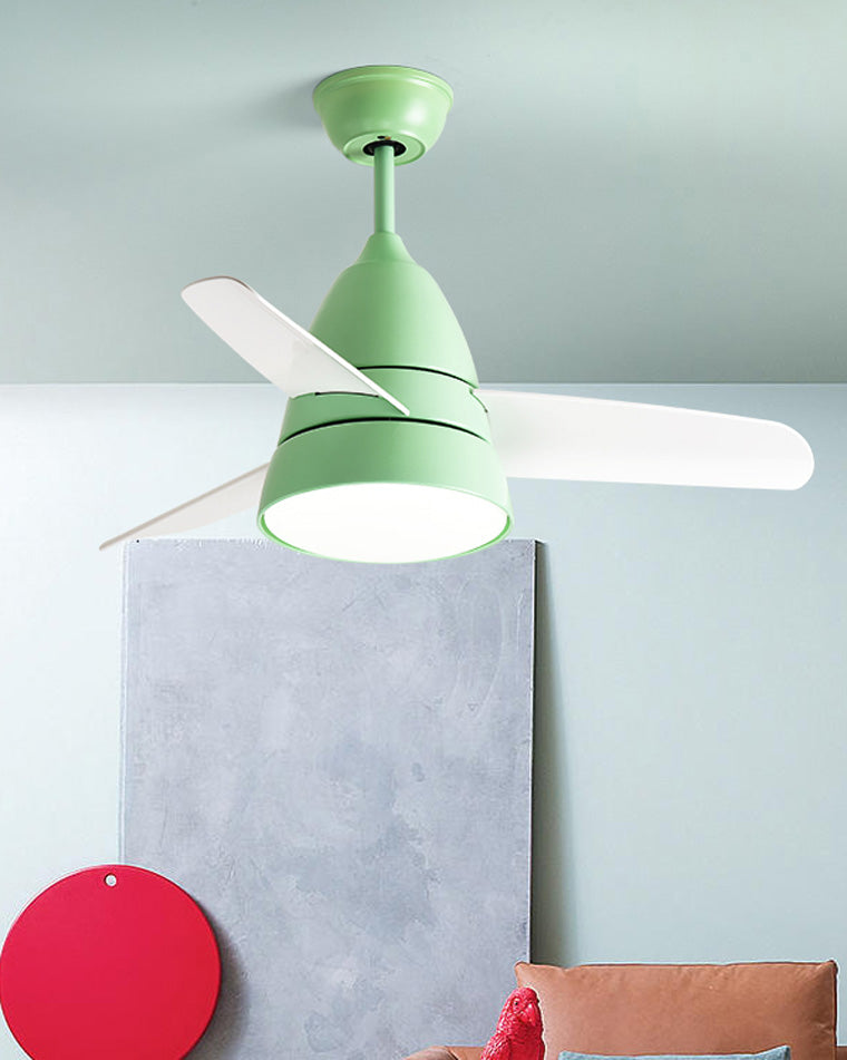 WOMO 3-Blatt-Deckenventilator mit konischer Form und Lampe - WM5099