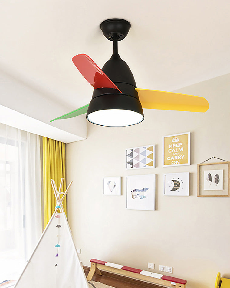 WOMO 3-Blatt-Deckenventilator mit konischer Form und Lampe - WM5099