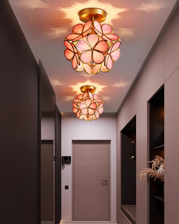 WOMO Tiffany Ceiling Lamp Floral-WM1128