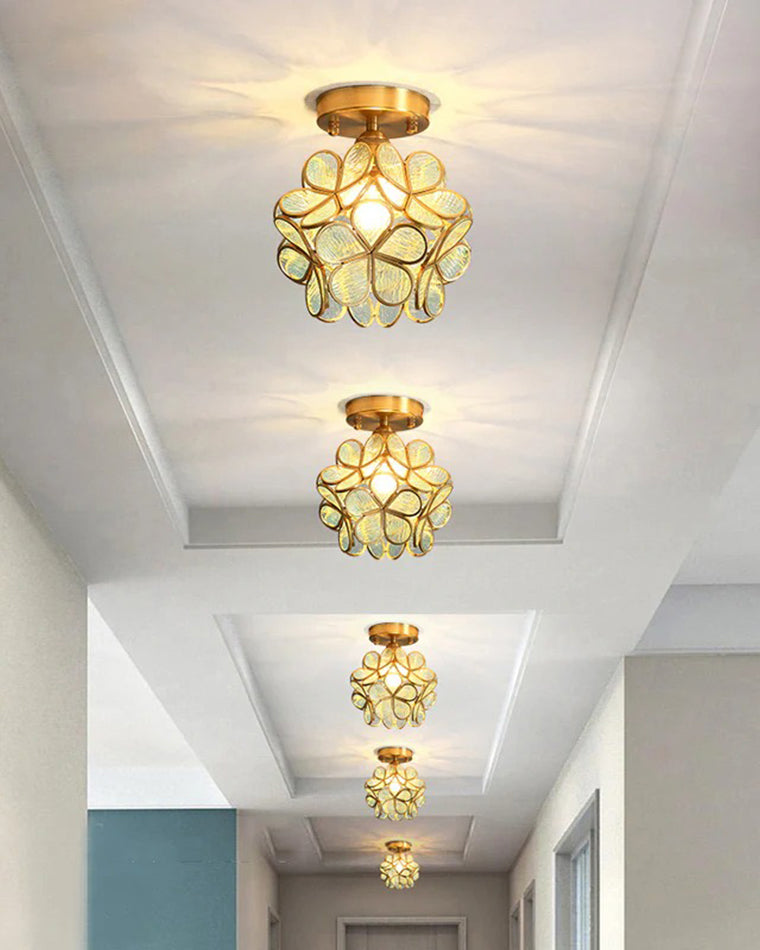 WOMO Tiffany Ceiling Lamp Floral-WM1128