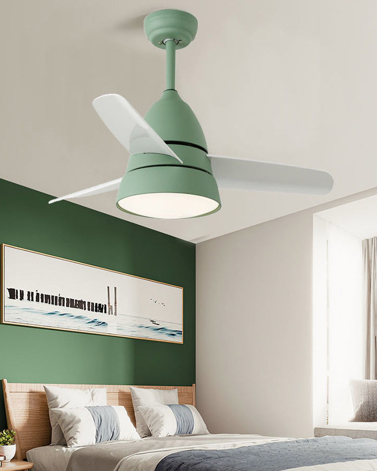 WOMO 3-Blatt-Deckenventilator mit konischer Form und Lampe - WM5099