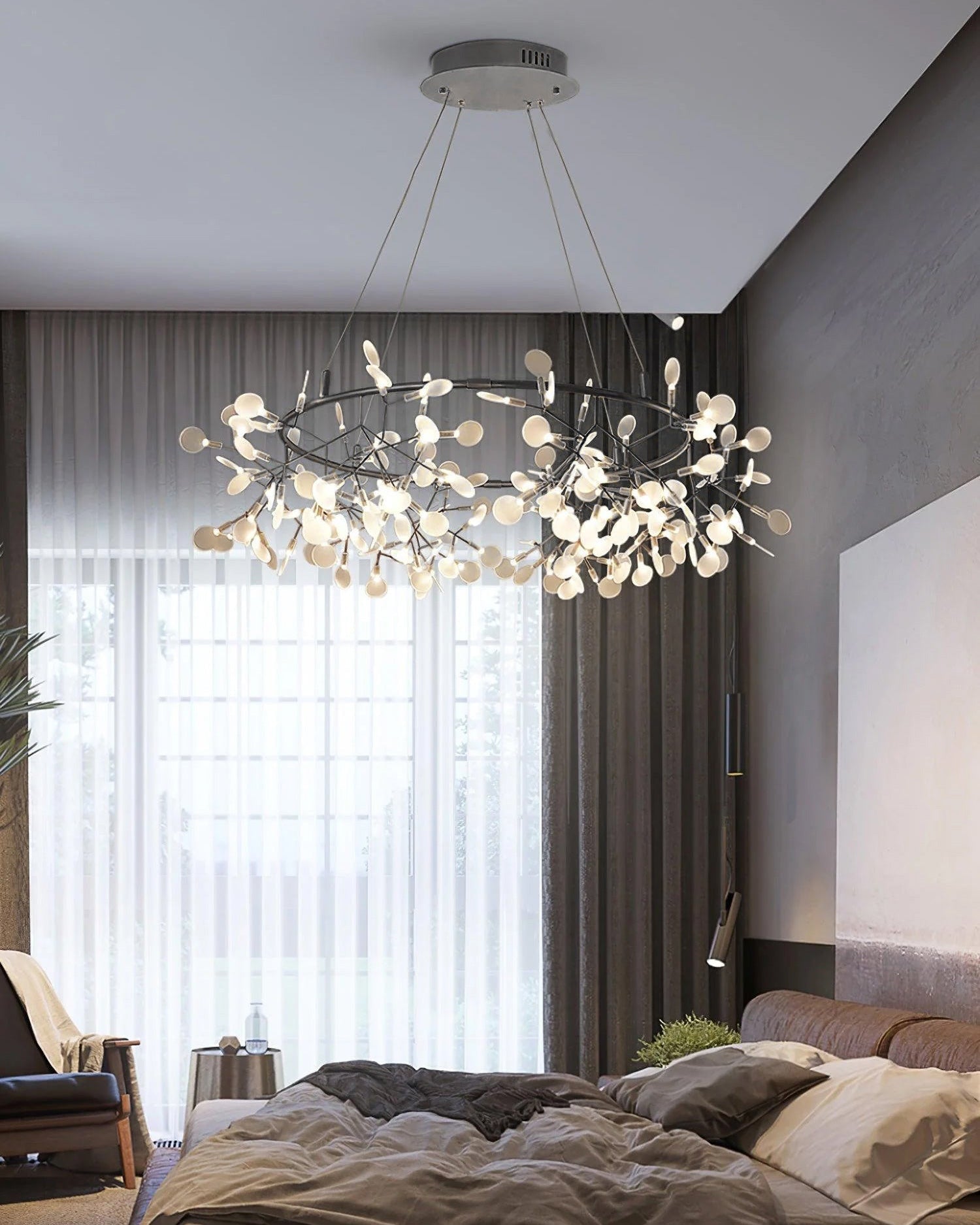 WOMO Design Kronleuchter Rund Wohnzimmer-WM2435