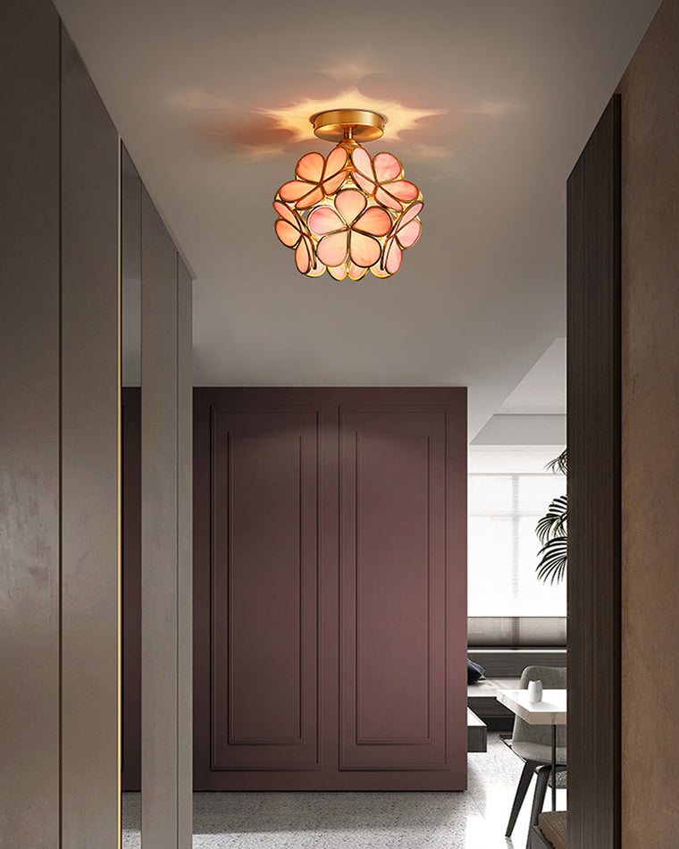 WOMO Tiffany Ceiling Lamp Floral-WM1128