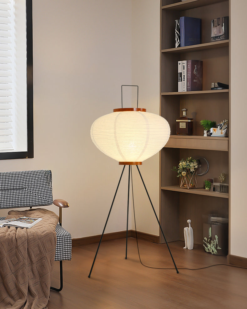 WOMO Laterne Dreibein Stoff Stehlampe-WM7090