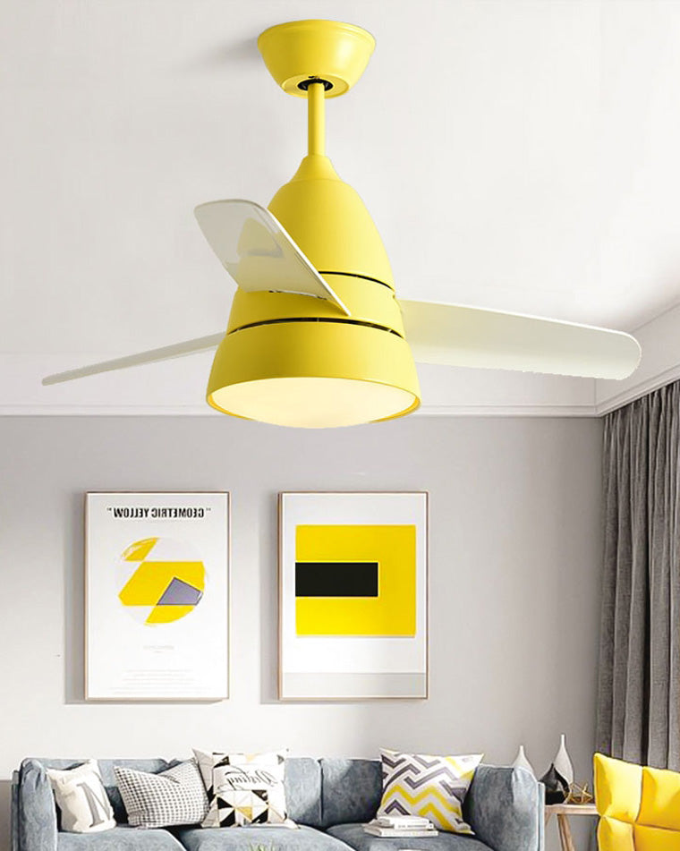 WOMO 3-Blatt-Deckenventilator mit konischer Form und Lampe - WM5099