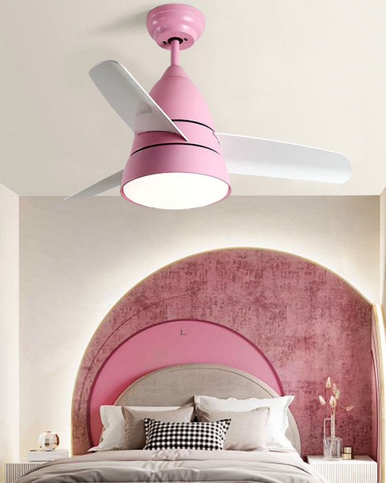 WOMO 3-Blatt-Deckenventilator mit konischer Form und Lampe - WM5099