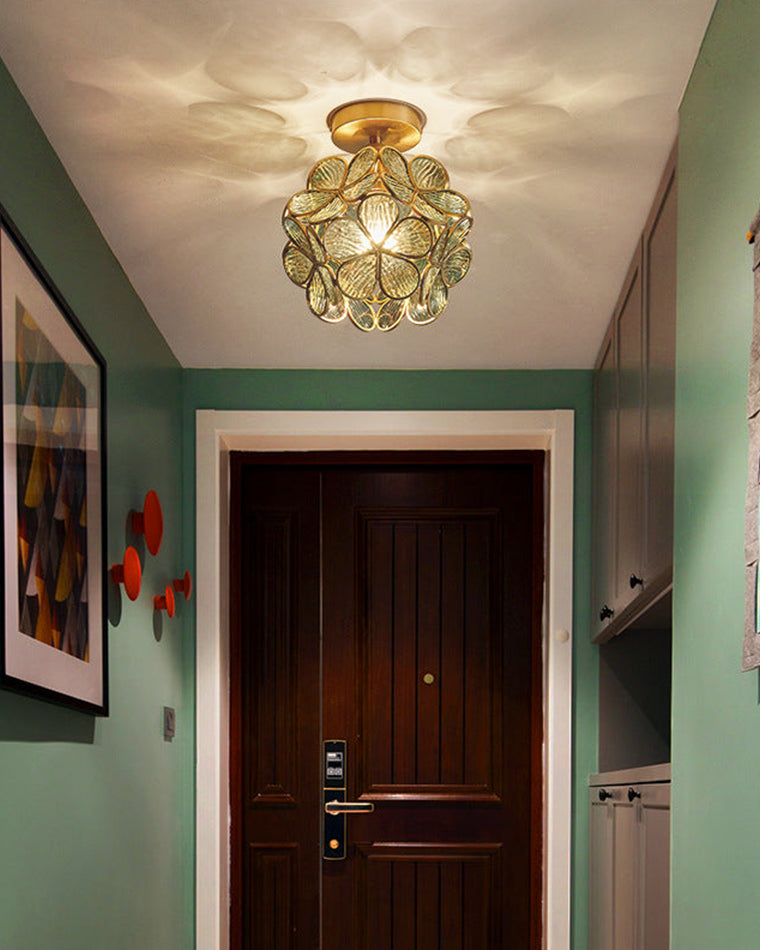 WOMO Tiffany Ceiling Lamp Floral-WM1128