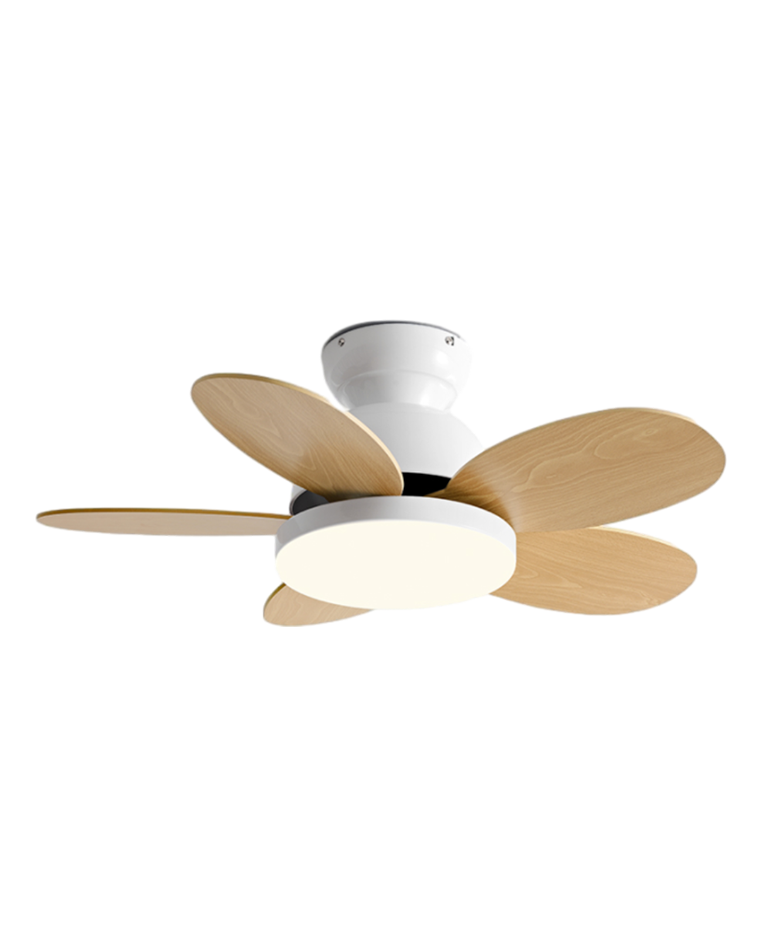 WOMO Scandi Wood Ceiling Fan Lamp-WM5004
